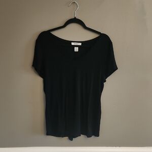 White House Black Market Classic Black Tee